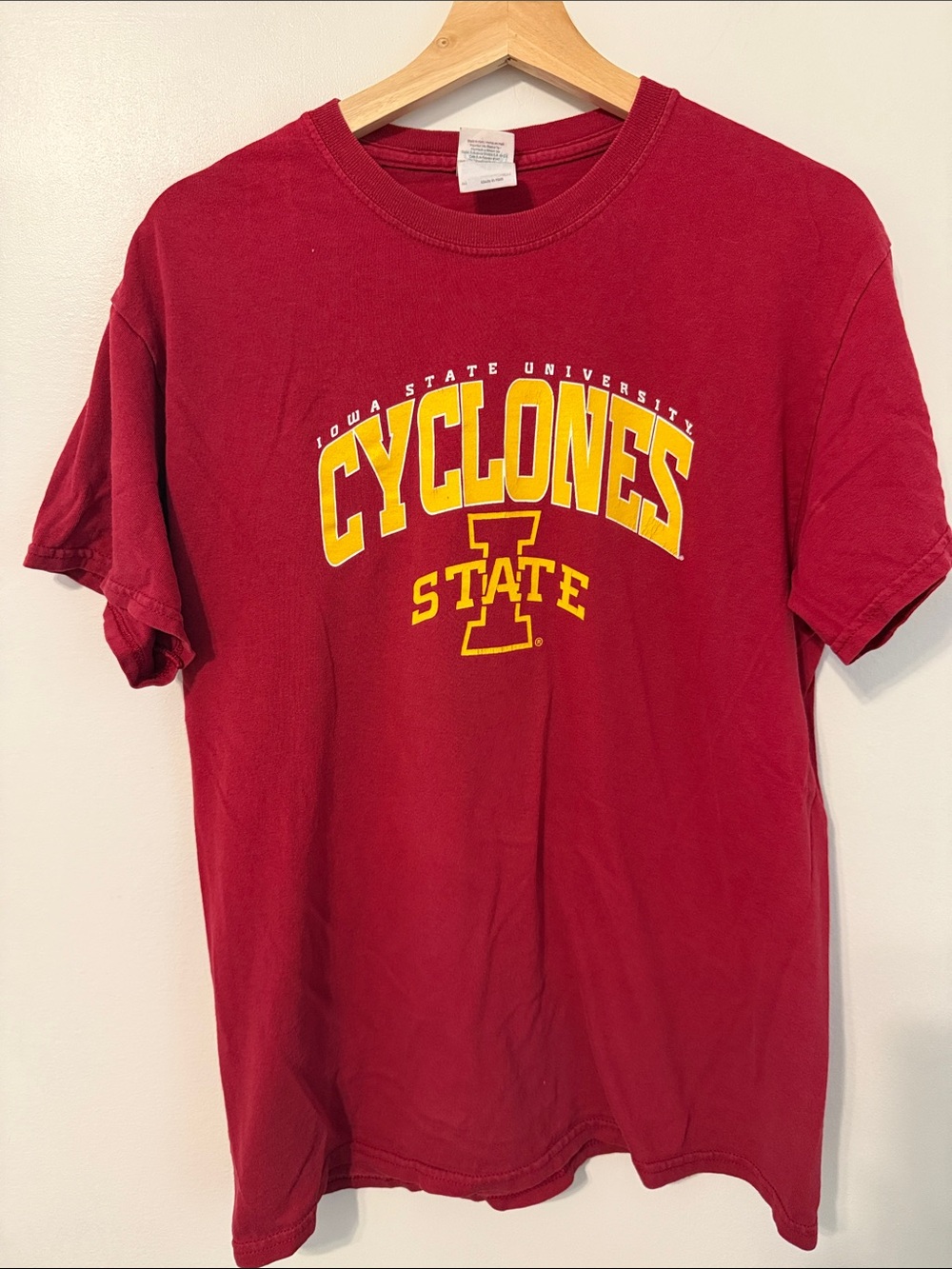 Iowa State University Cyclones Red tshirt
